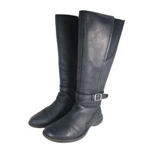 Merrell Women's Andover US8,5 Black Leather Waterproof Side Zip Tall Riding Boot